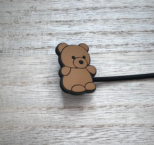 Straw Topper - Bear
