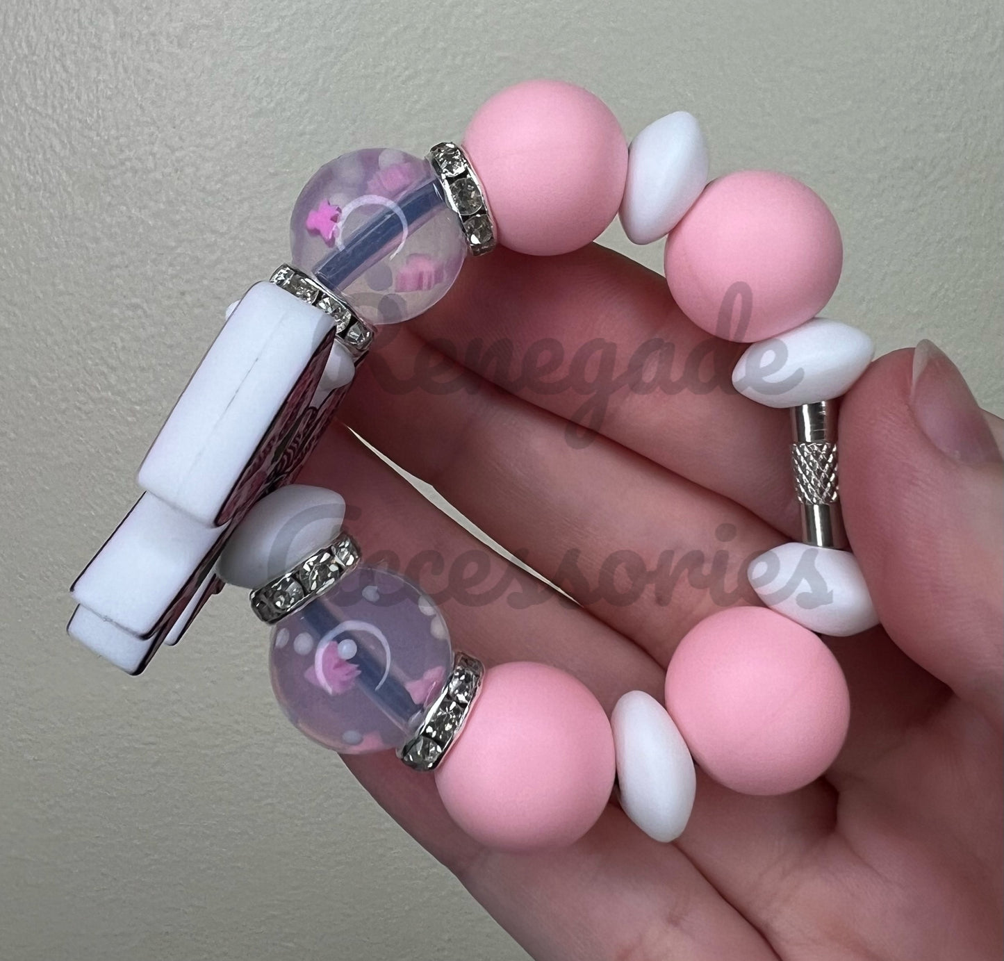 Silicone Charm - Tree Cake Bow