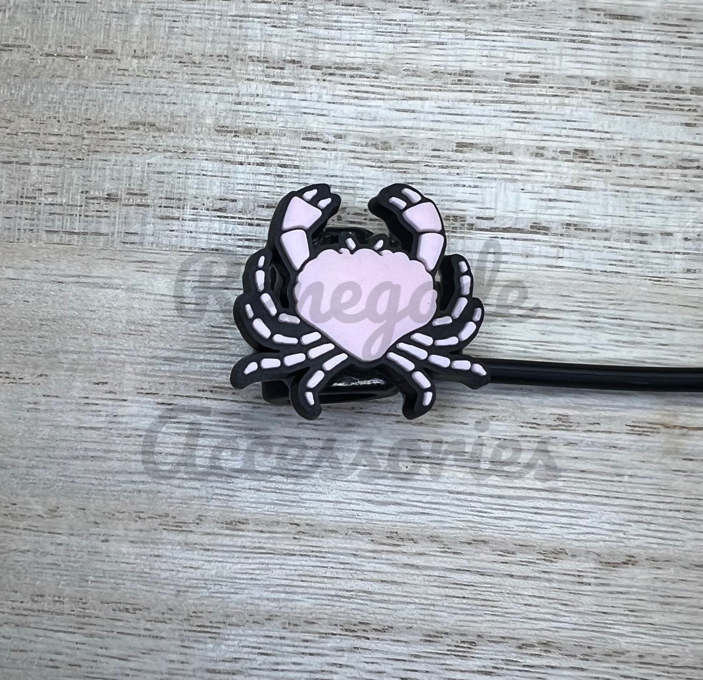 Straw Topper - Crab