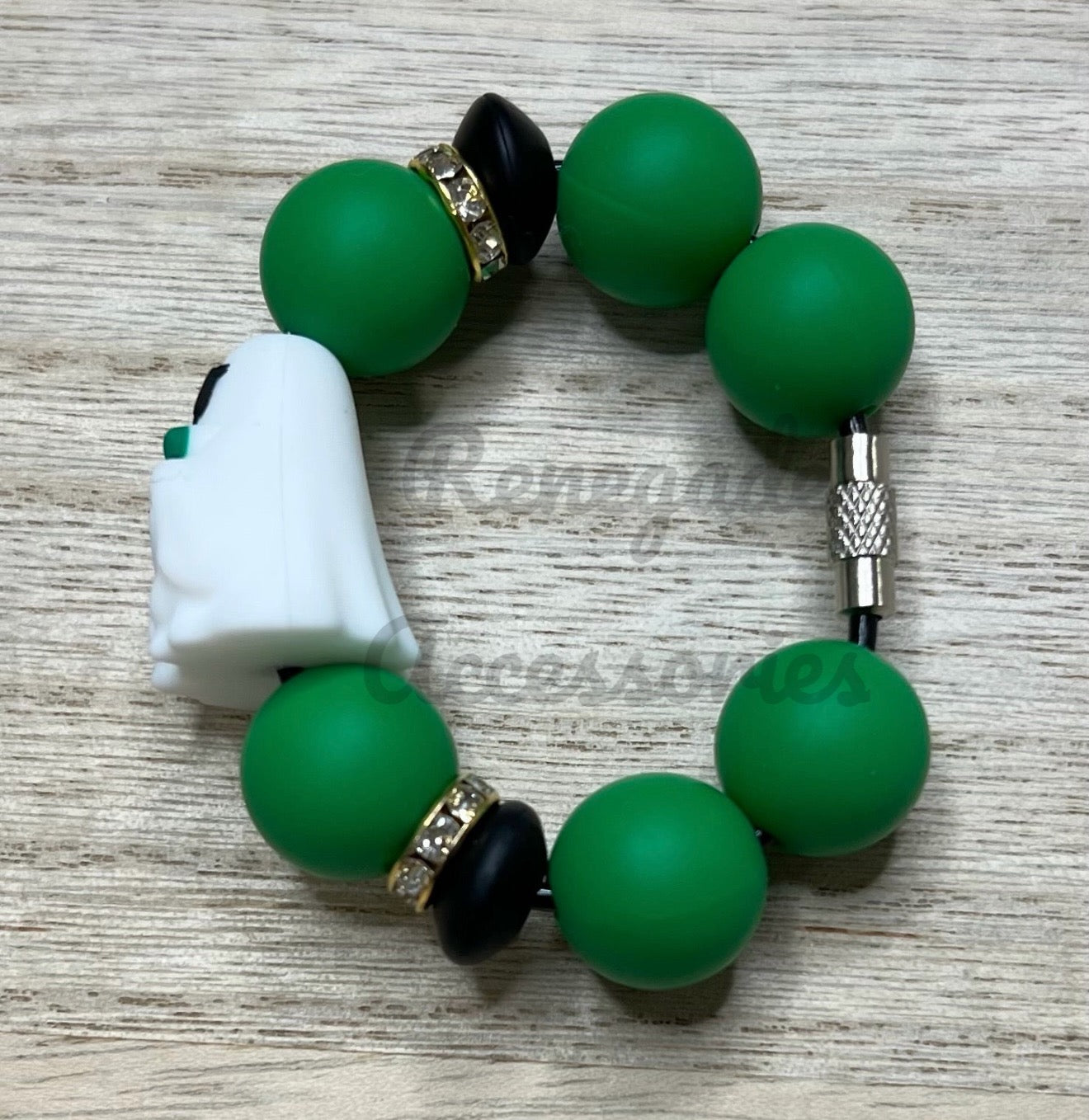 Silicone Charm - Shamrock Ghost