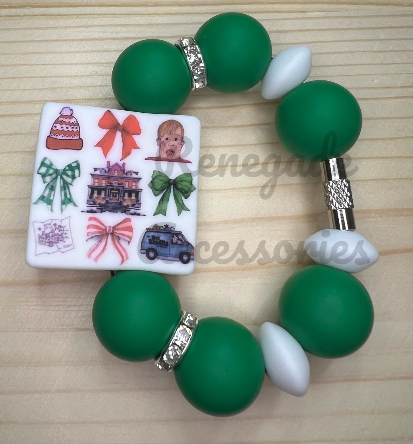 Silicone Charm - Home Alone Bows
