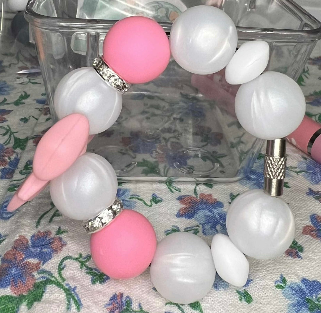 Silicone Charm - Pink Bow - Pretty Please
