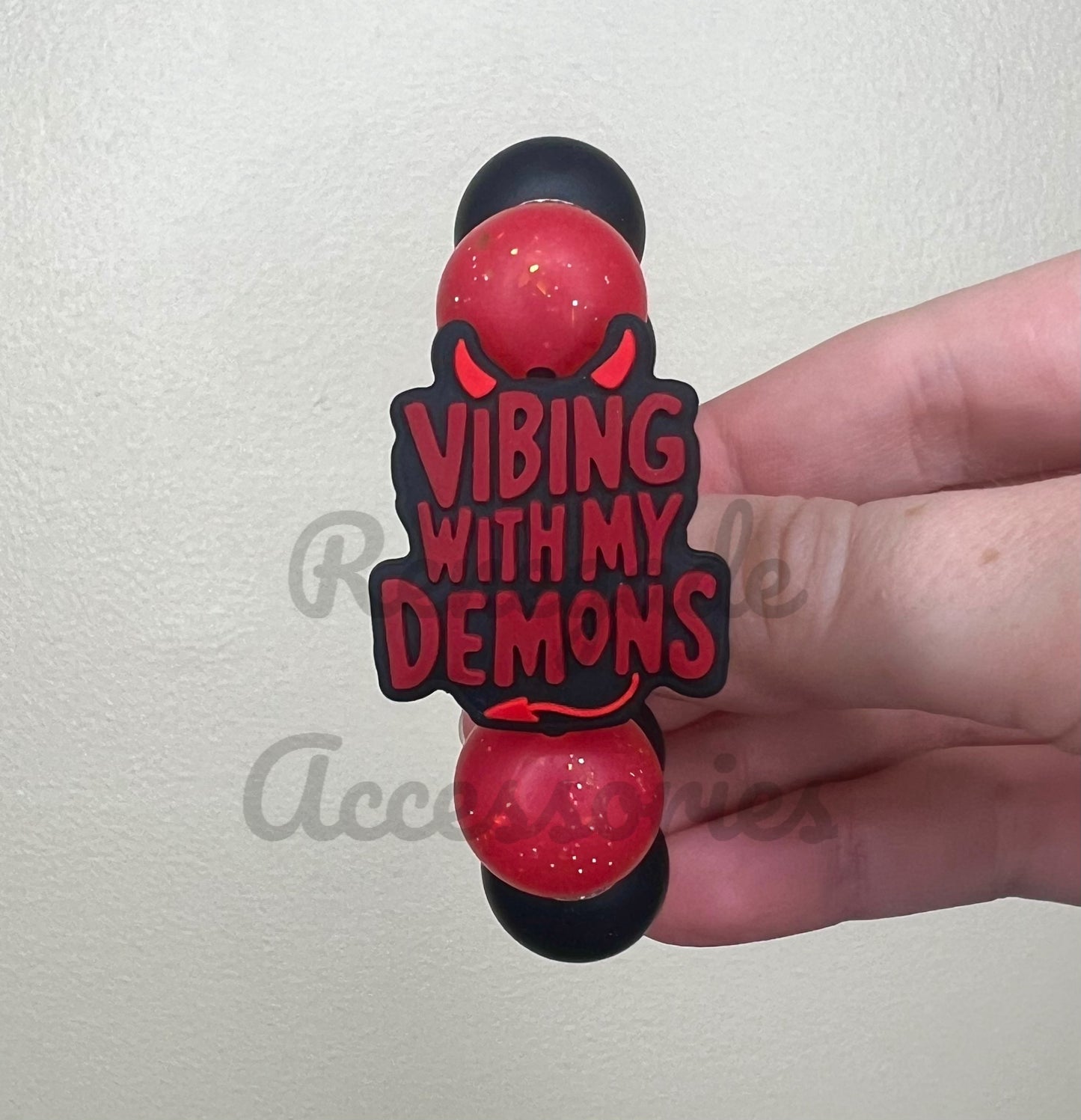 Silicone Charm - Vibing With My Demons