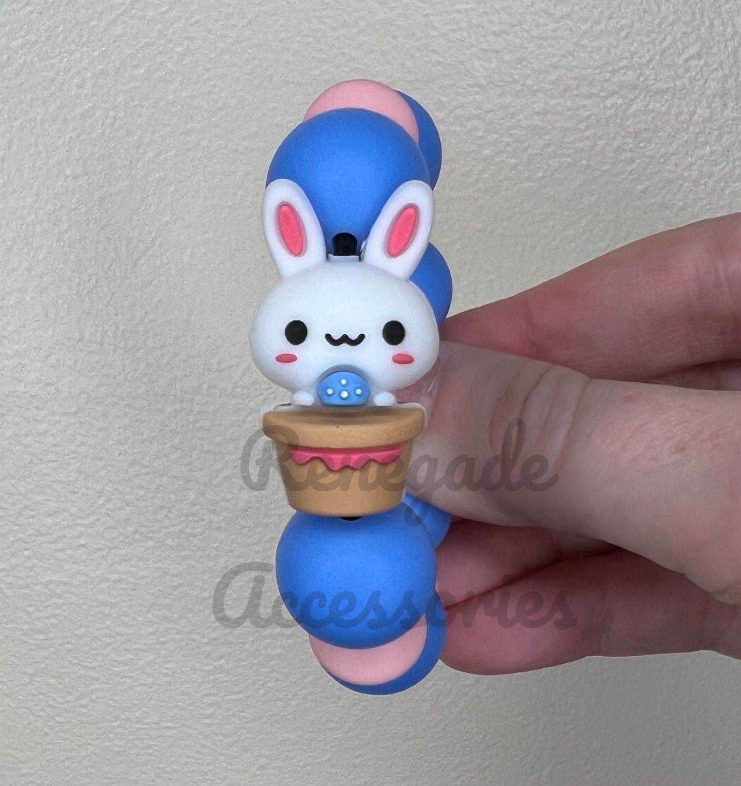 Silicone Charm - Bunny Basket