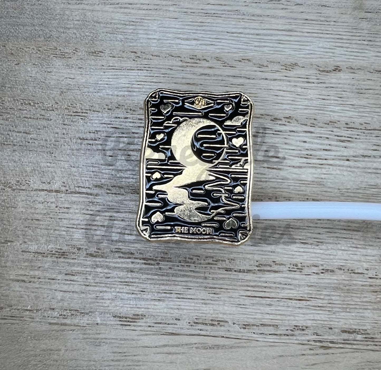 Straw Topper - Metal - The Moon Tarot