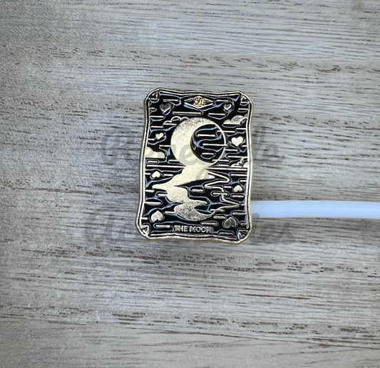Straw Topper - Metal - The Moon Tarot