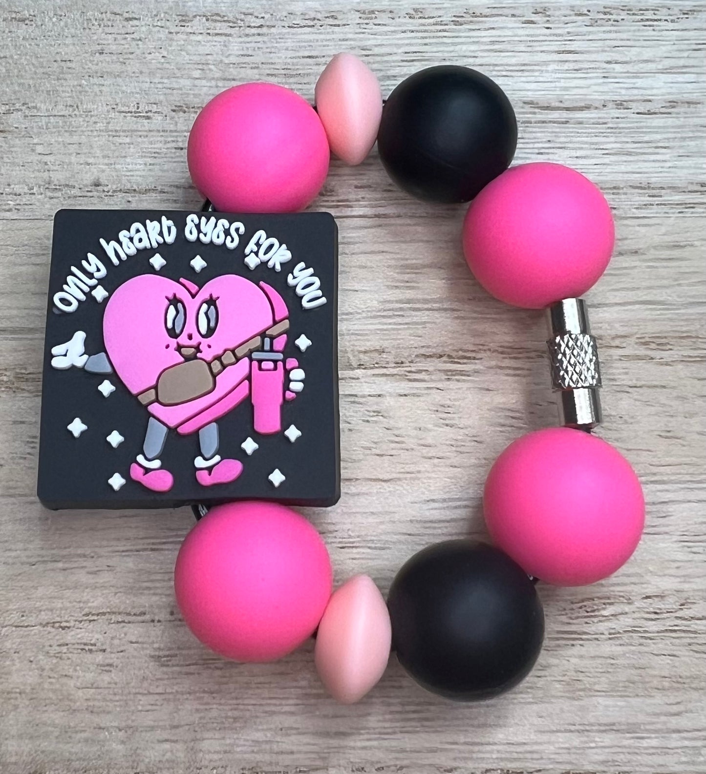 Silicone Charm - Only Heart Eyes For You - Bougie Sweetheart