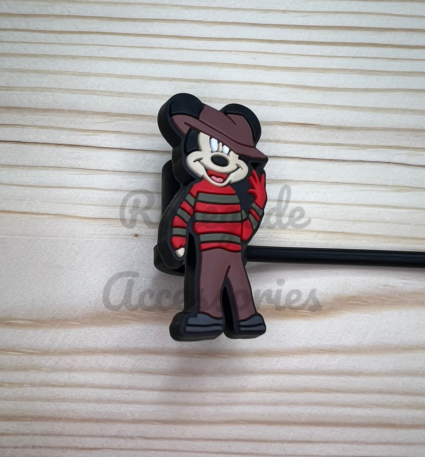 Straw Topper - Mouse Ears Freddy