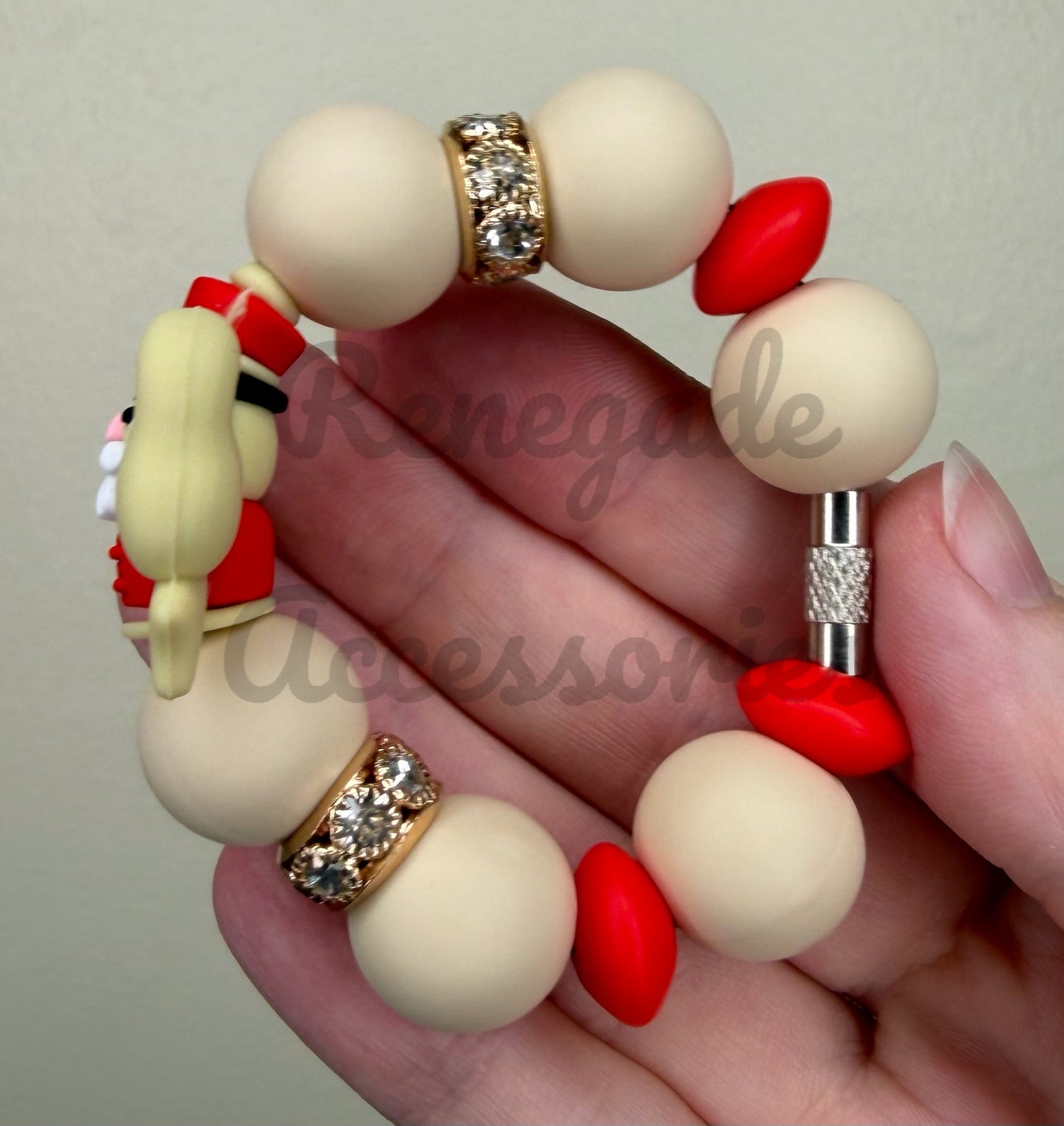 Silicone Charm - Nutcracker Bow