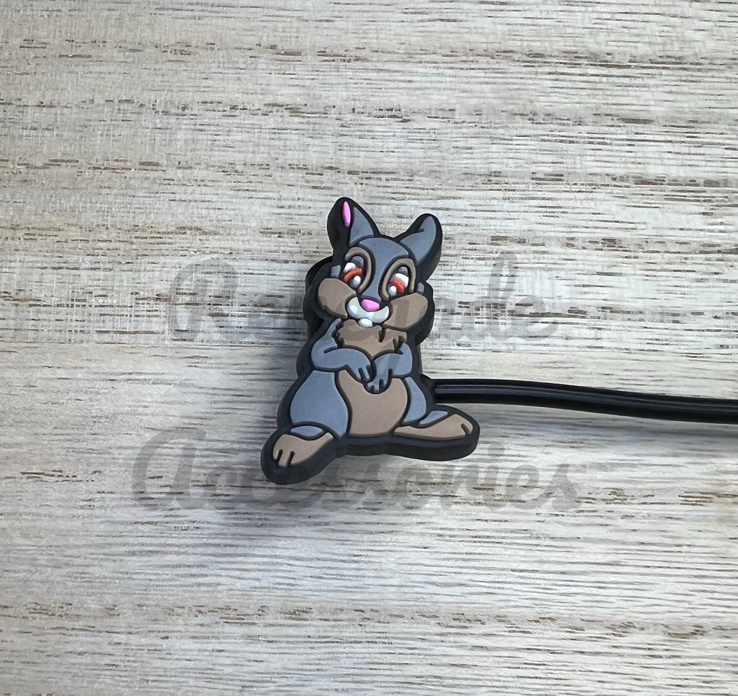 Straw Topper - Rabbit Boy Character