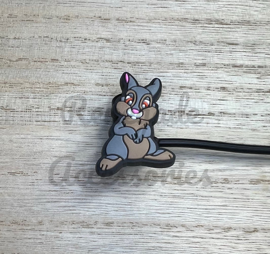 Straw Topper - Rabbit Boy Character