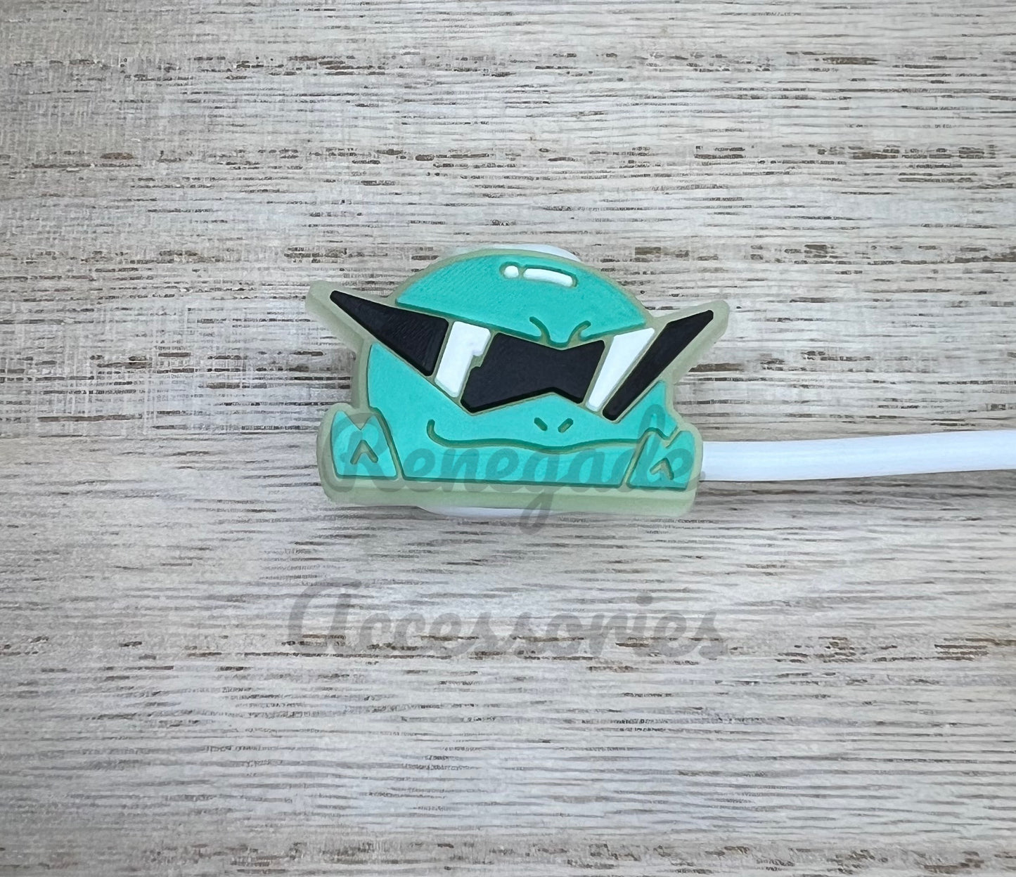 Straw Topper - Trading Card Character - Glow In The Dark