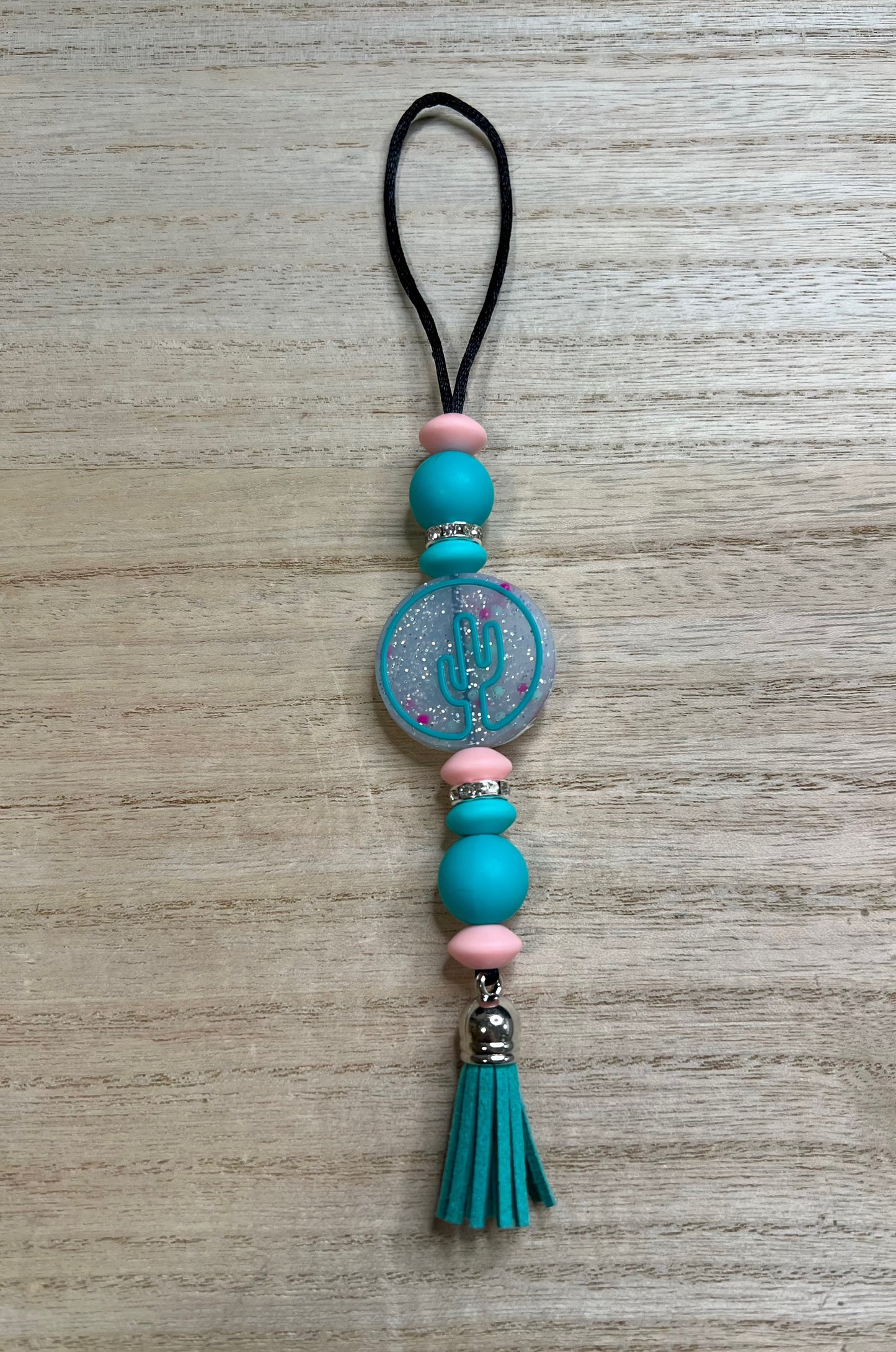 Silicone Charm - Enchanted Charms - Glitter Cactus