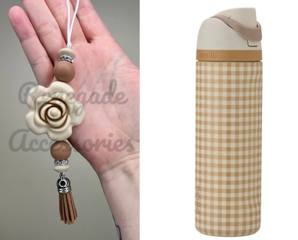Silicone Charm - Enchanted Charms - Beige Rose - Suppertime