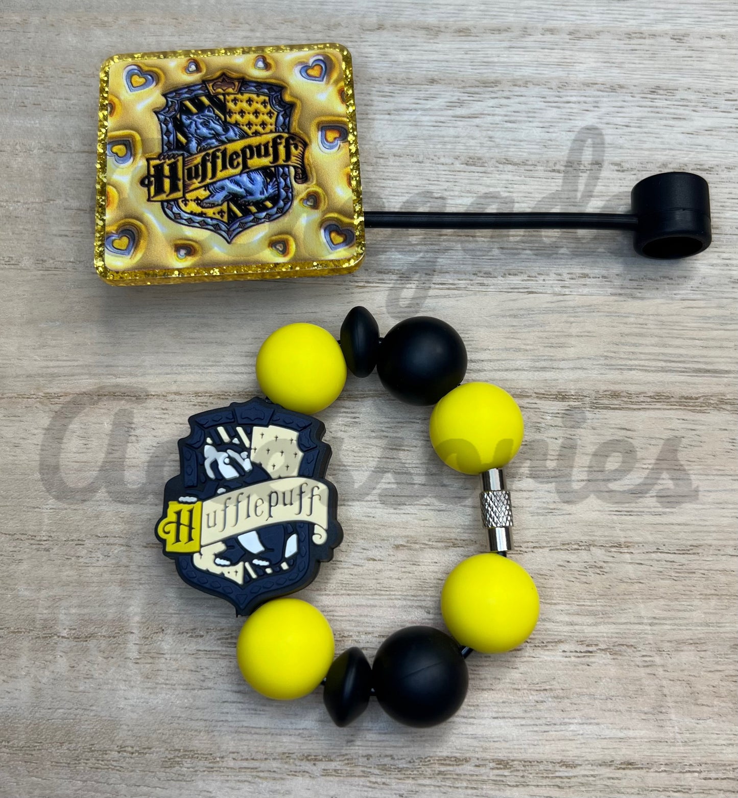 Silicone Charm & Topper SET - HP House Huffle