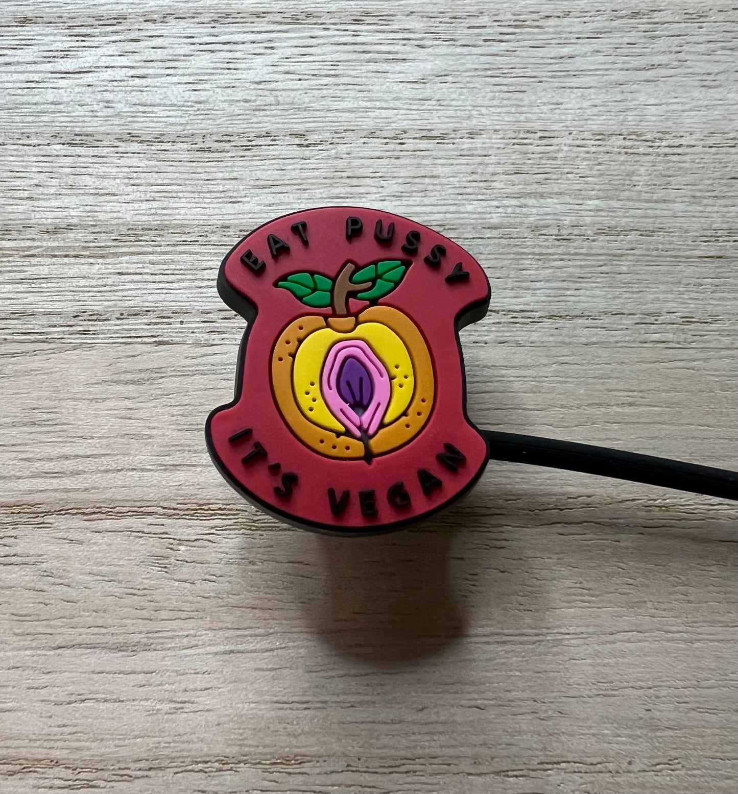 Straw Topper - Eat P**** It’s Vegan