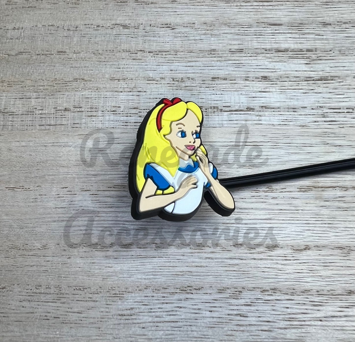 Straw Topper - Alice Character - Wonderland