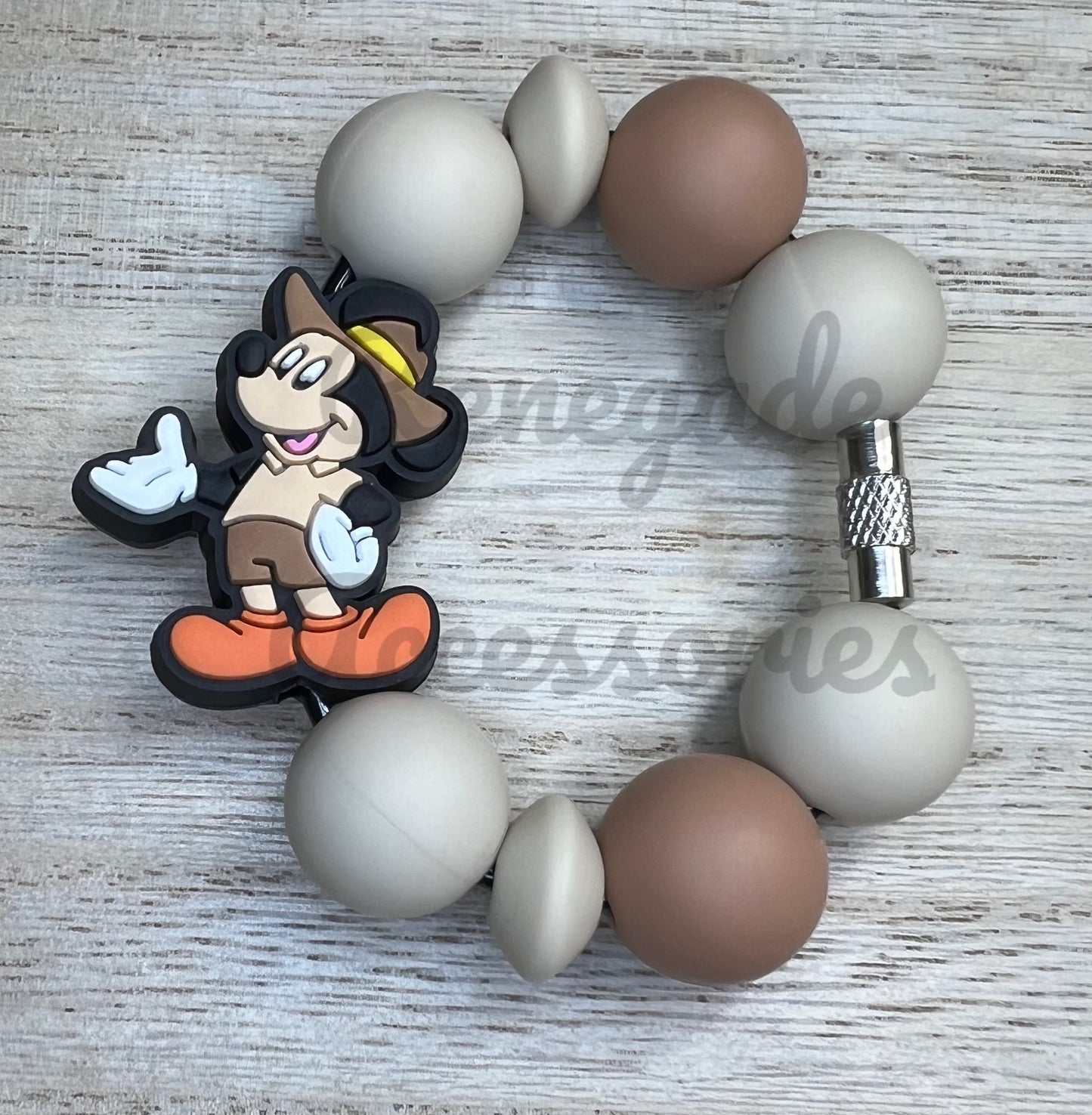 Silicone Charm - Mouse Ears Boy