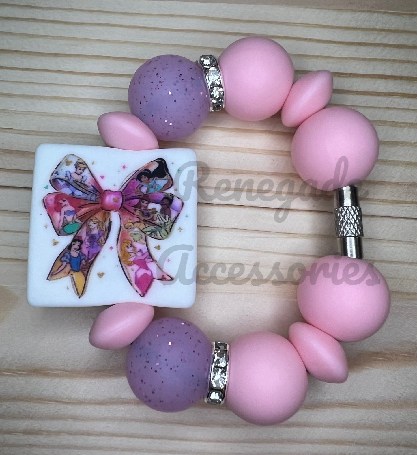 Silicone Charm - Princess Bow