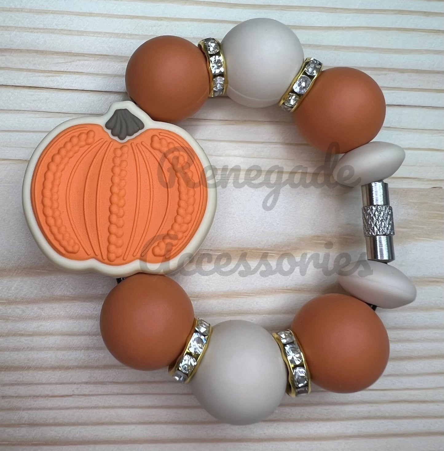 Silicone Charm - Sweater Pumpkin - Orange