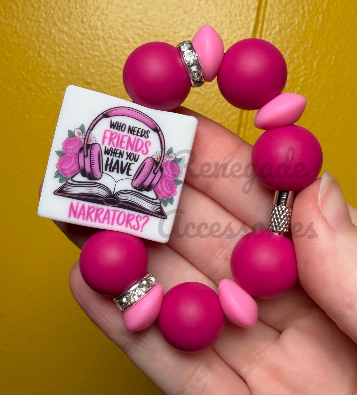 Silicone Charm - Who Needs Friends When You Have Narrators? - Books