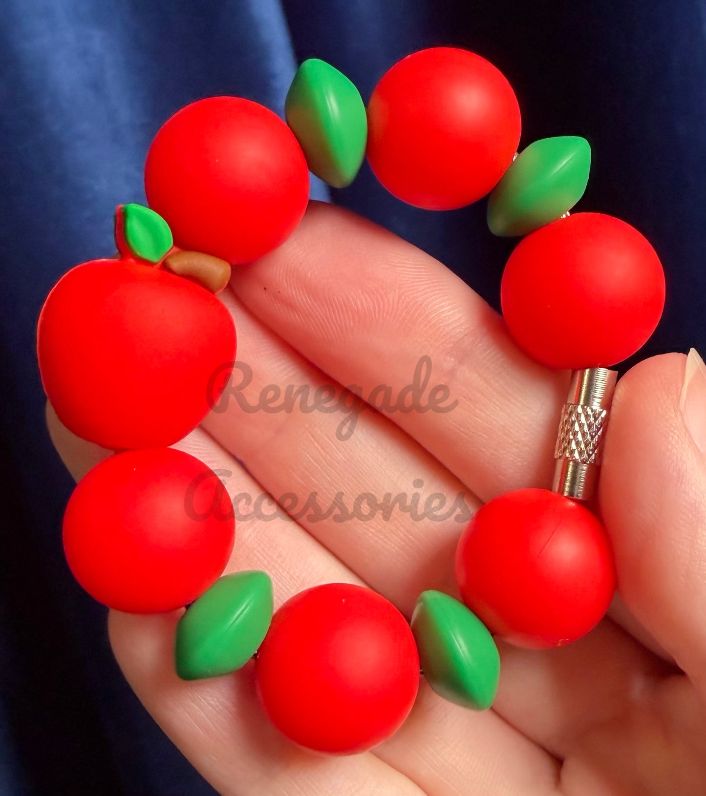 Silicone Charm - Apple