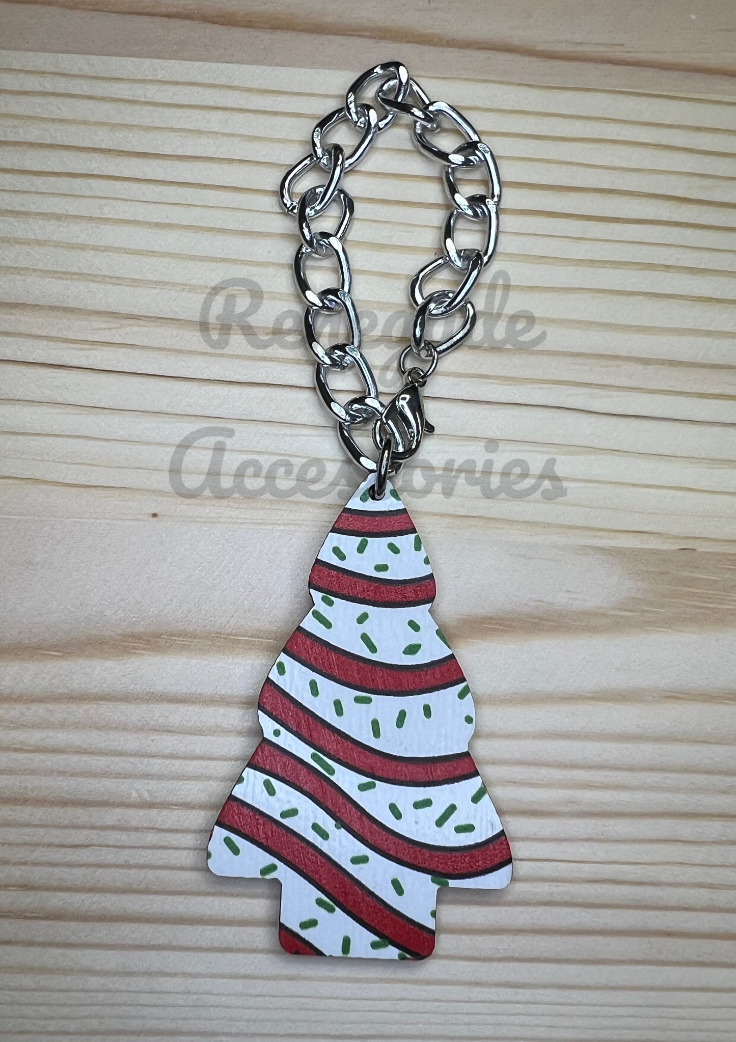 Metal Charm - Christmas Cake
