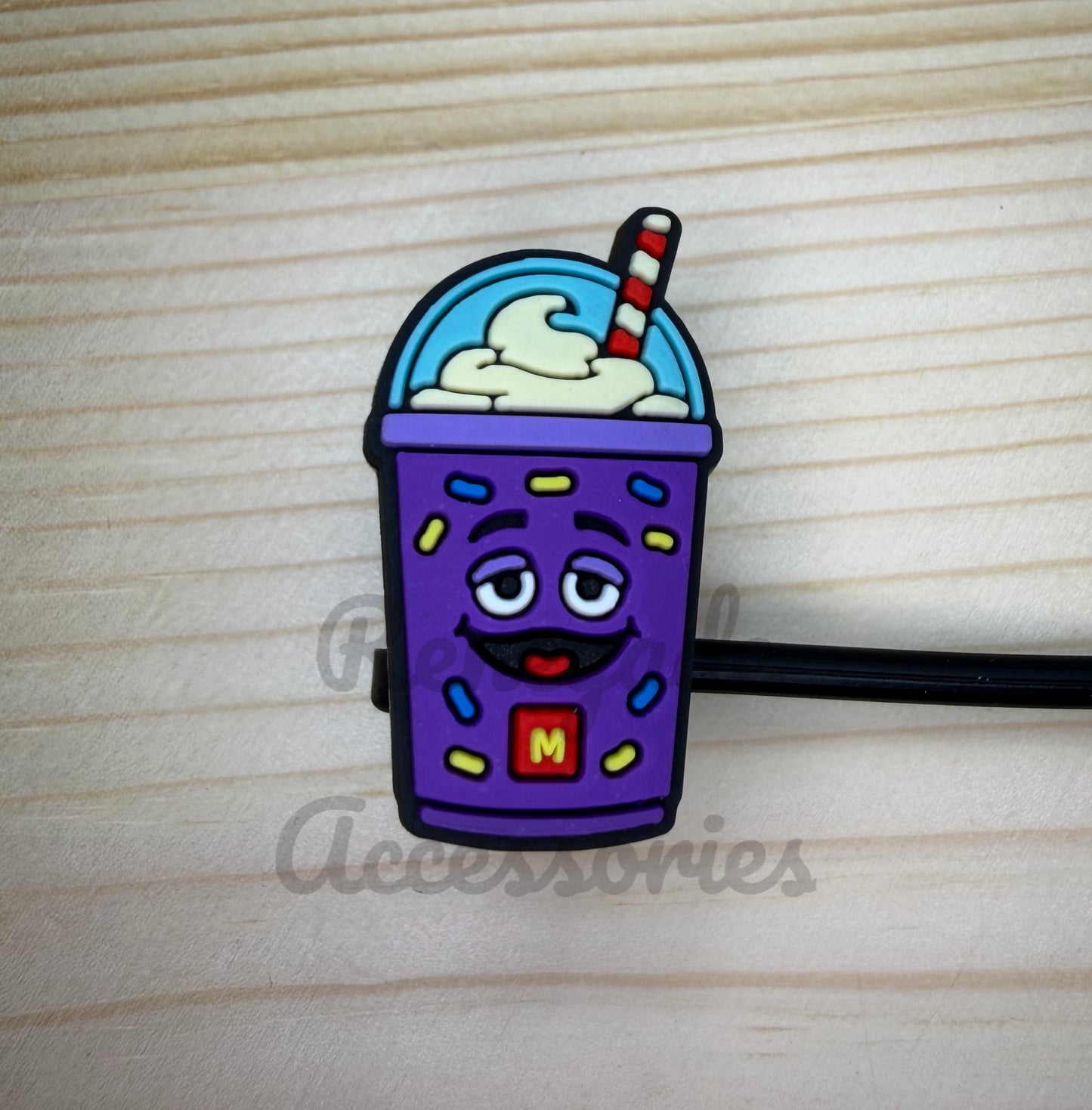Straw Topper - Food/Restaurant Grimace Drink
