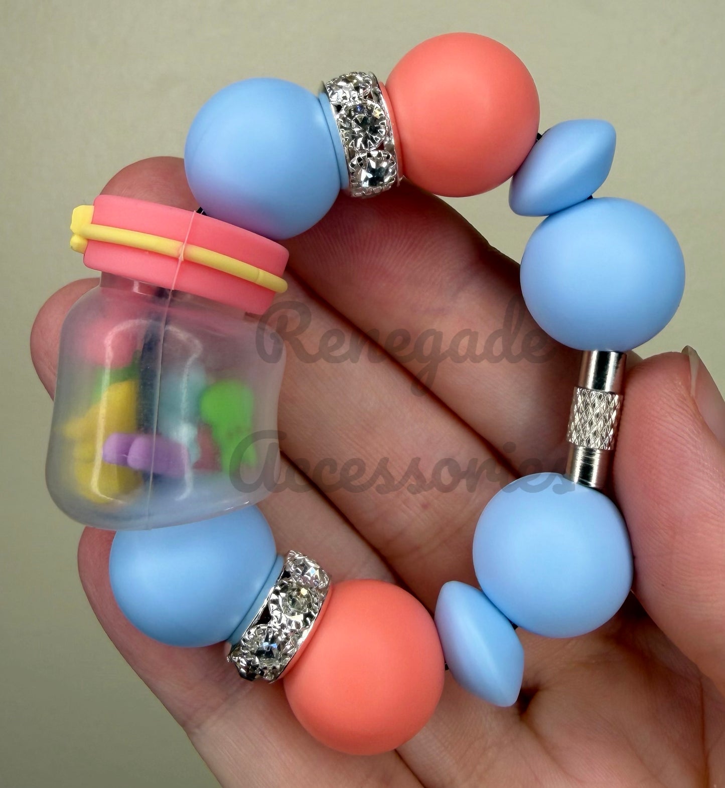 Silicone Charm - Jar Of Bunnies (Bunnies Move!)