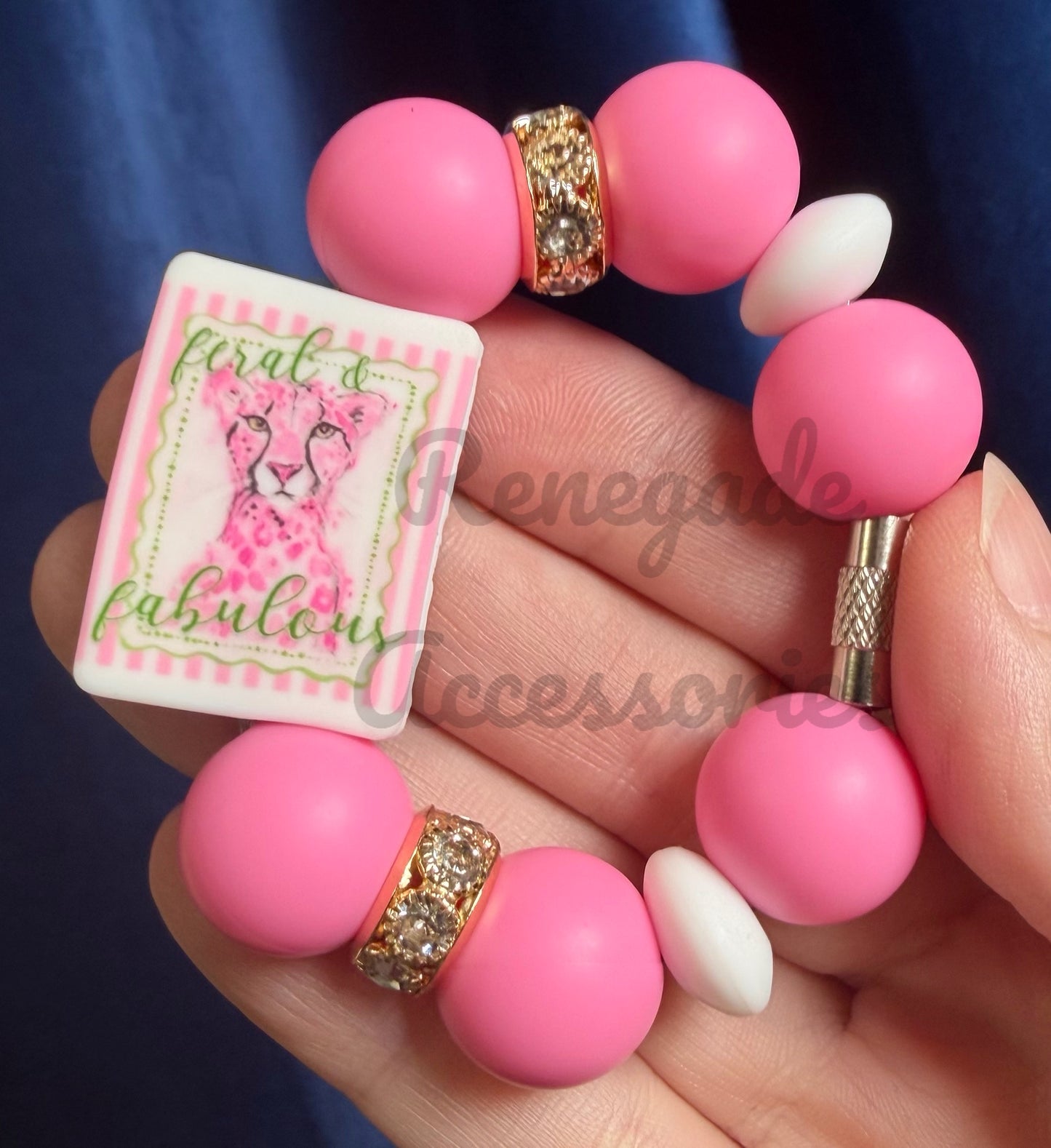Silicone Charm - Feral & Fabulous - Leopard