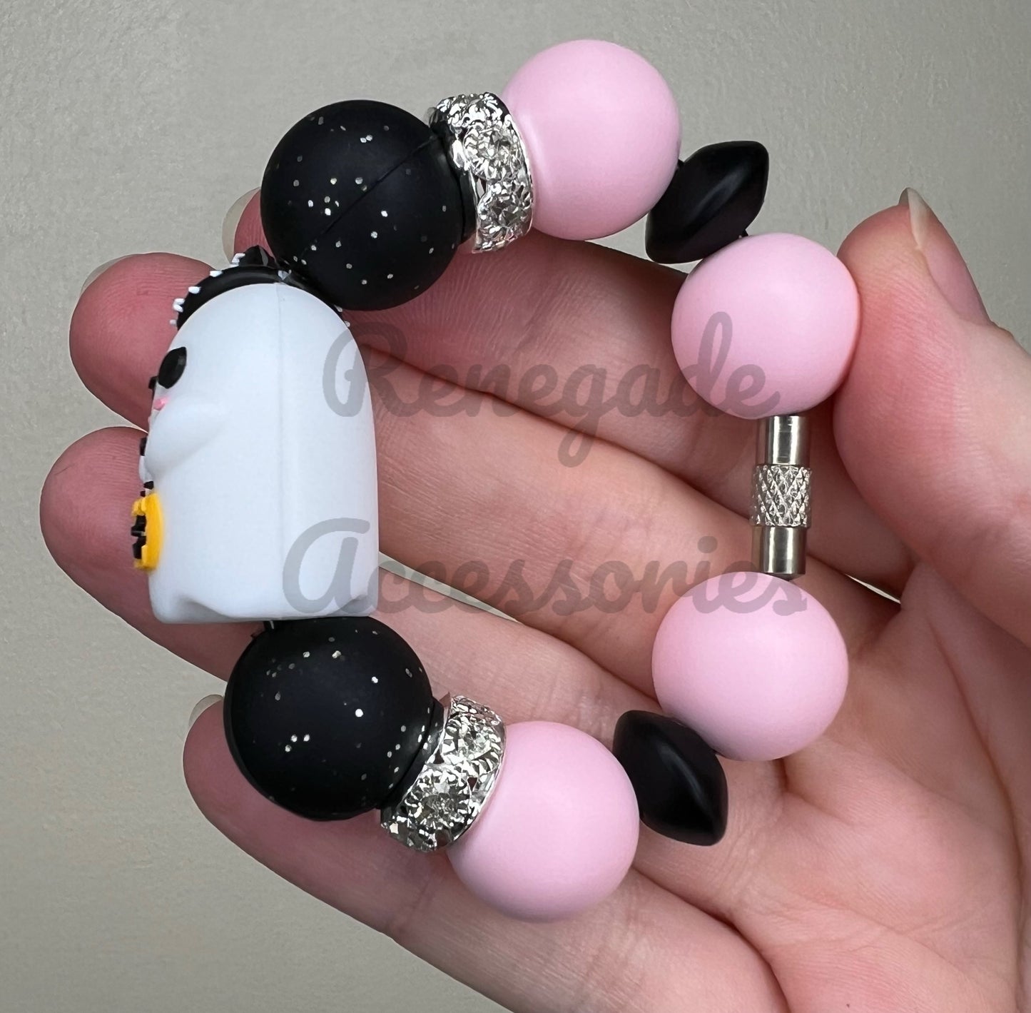 Silicone Charm - Ghost Witch Hat