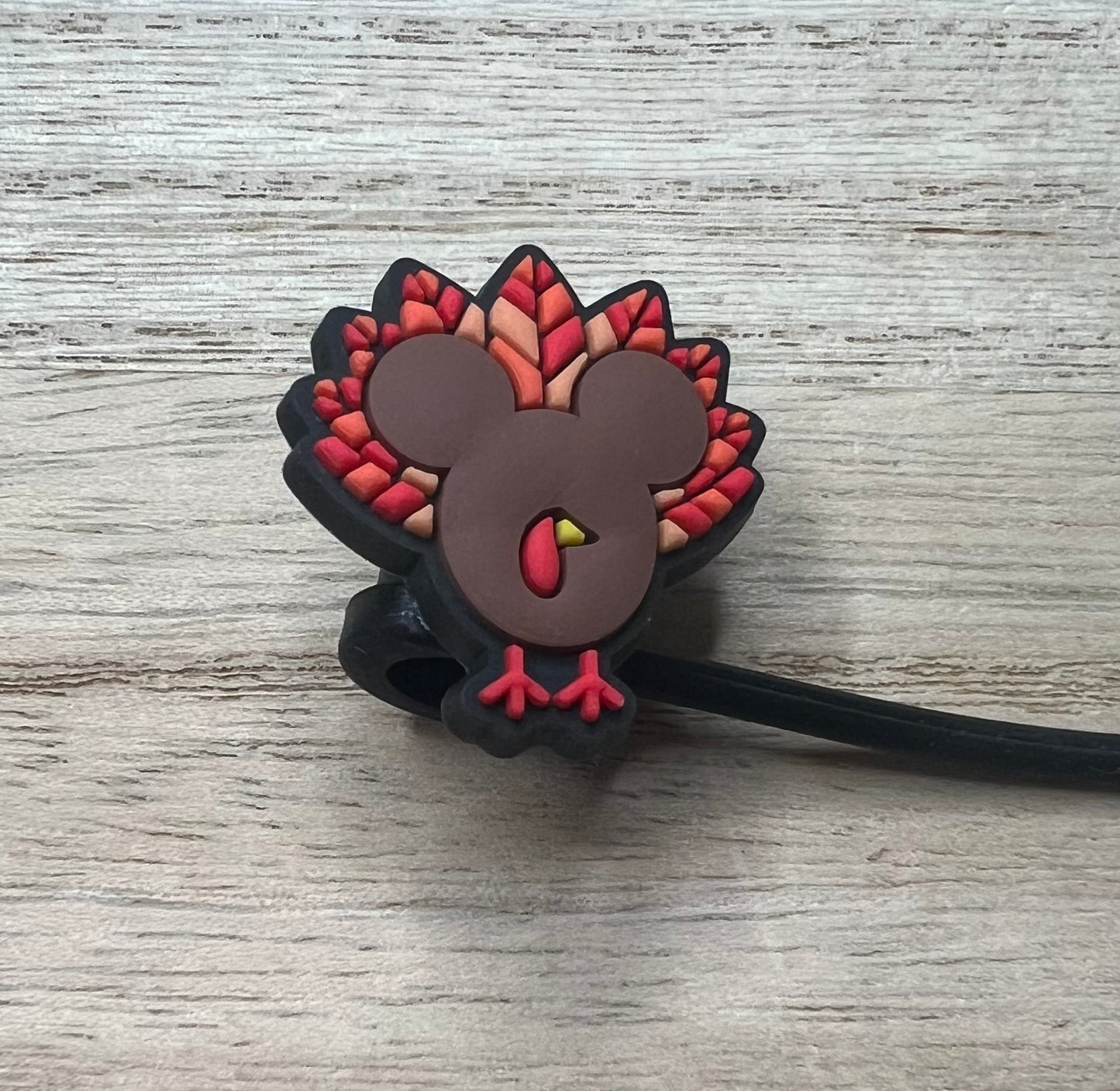 Straw Topper - Mouse Ears Turkey