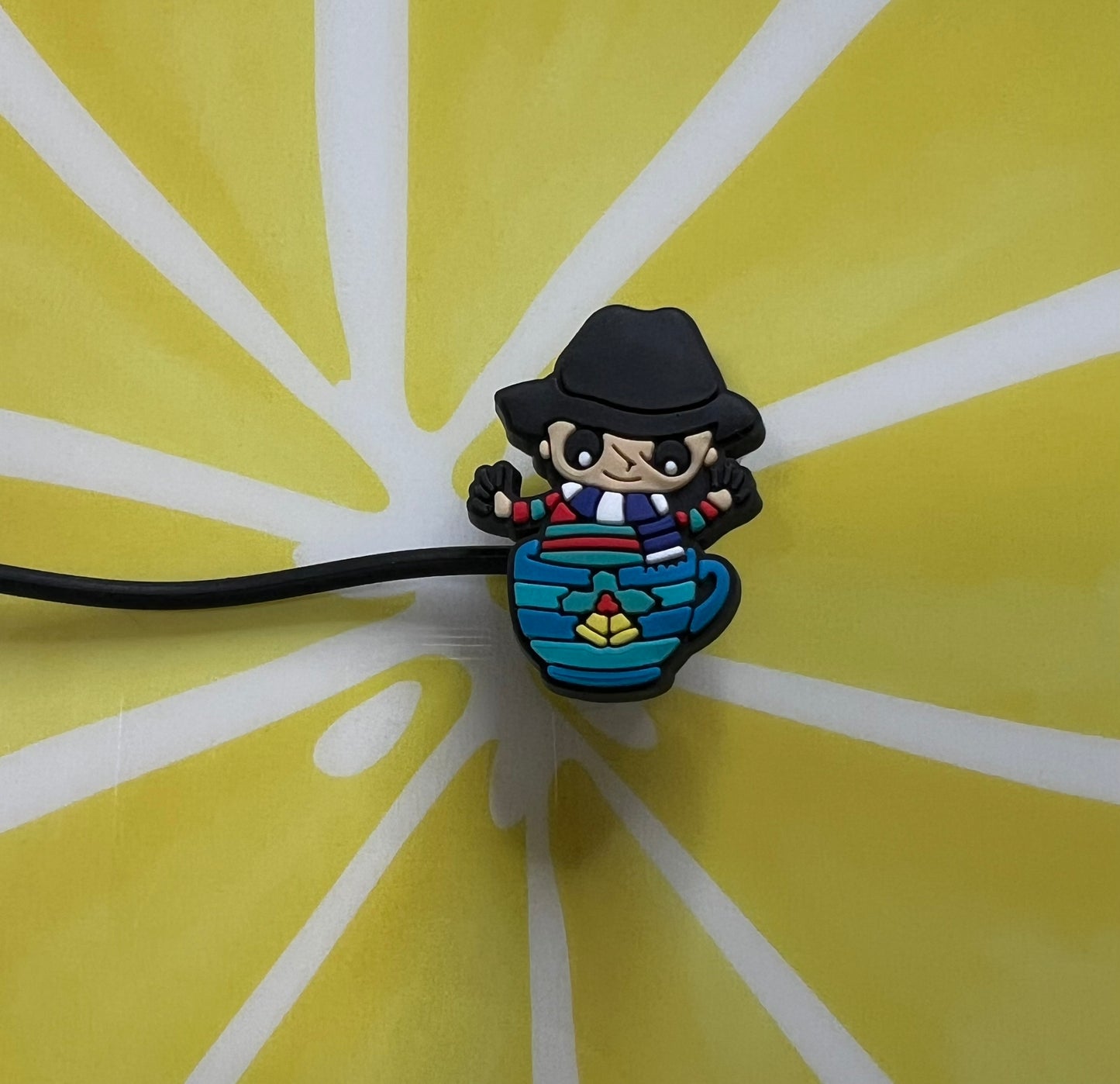 8MM Straw Topper - Freddy Cocoa - Character