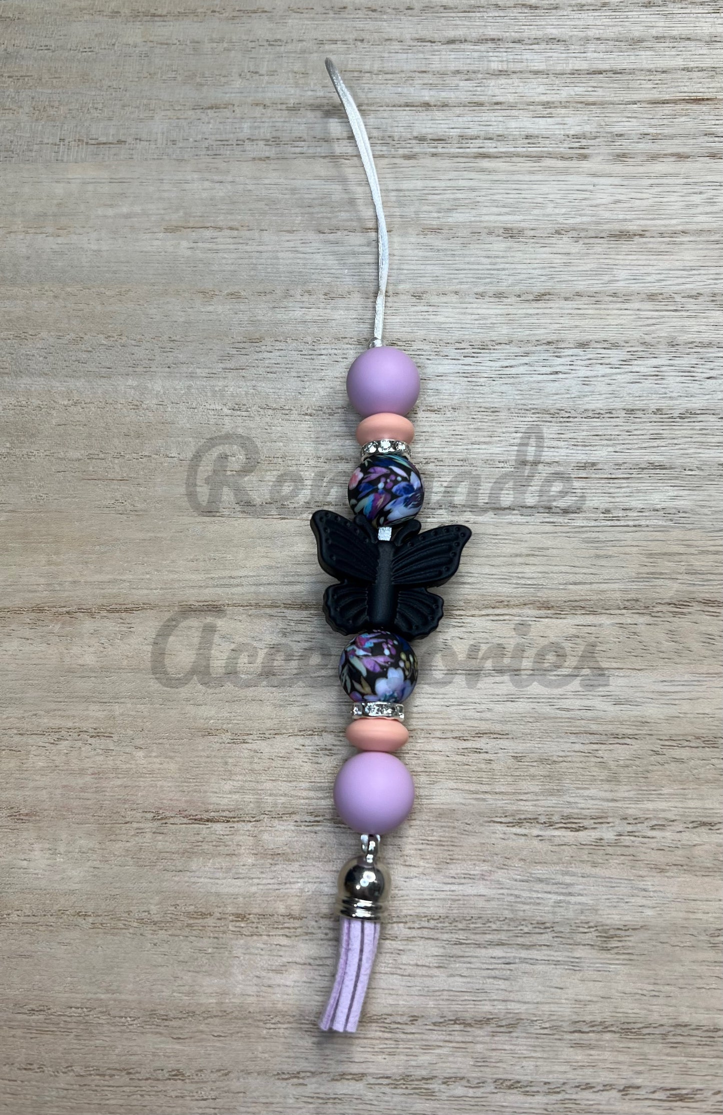Silicone Charm - Enchanted Charms - Black Butterfly - Midnight Garden