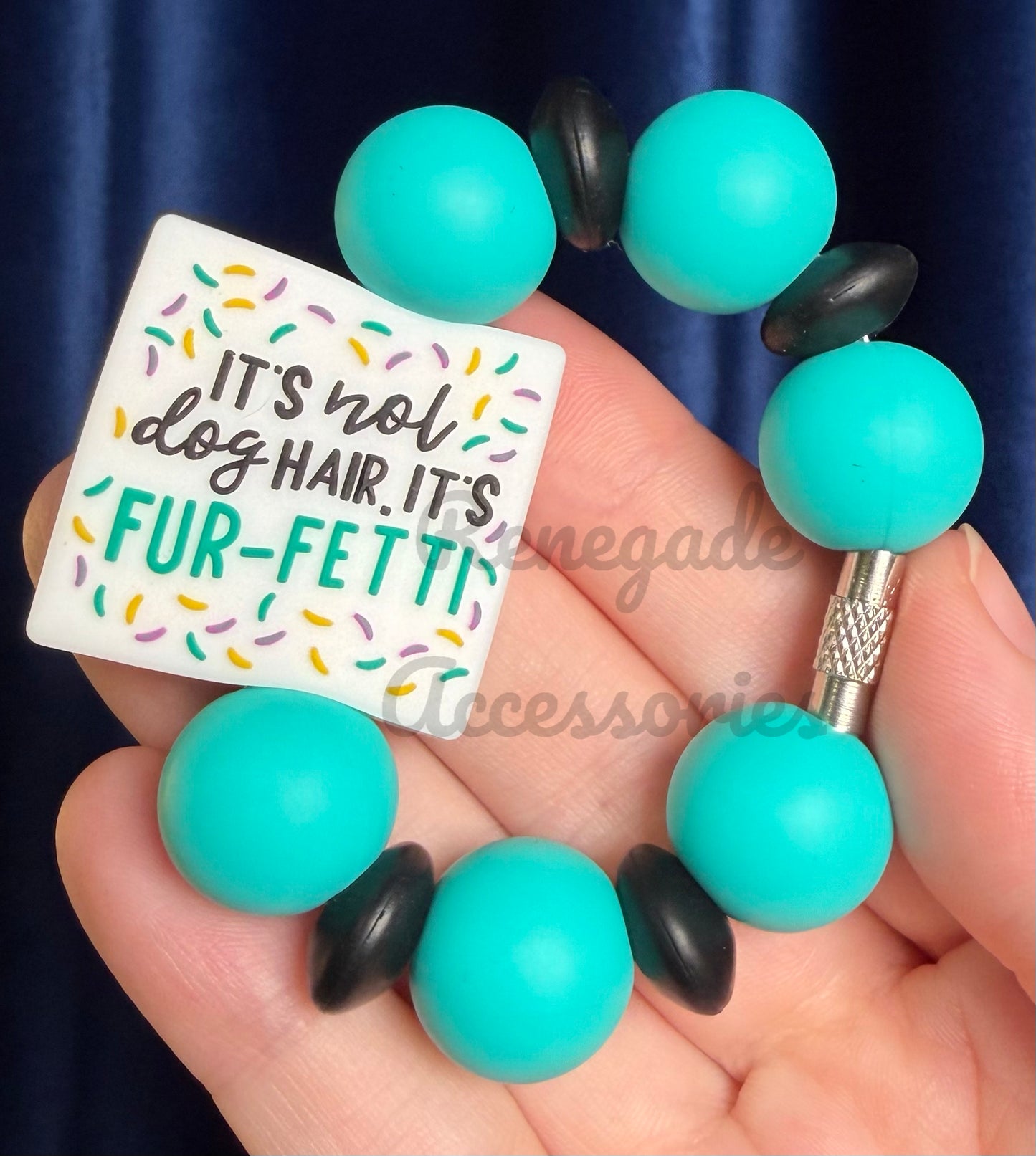 Silicone Charm - Its Not Dog Hair It’s Fur-Fetti