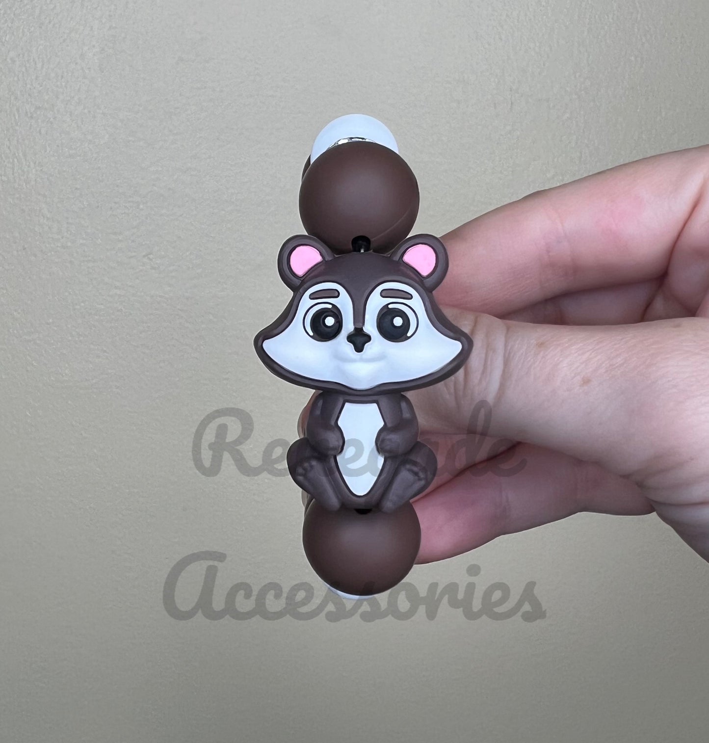 Silicone Charm - Raccoon