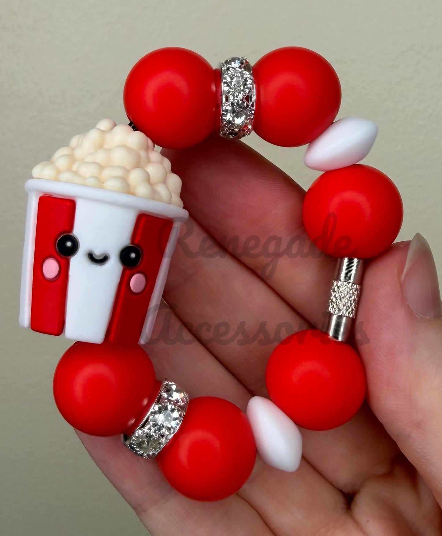 Silicone Charm - Popcorn