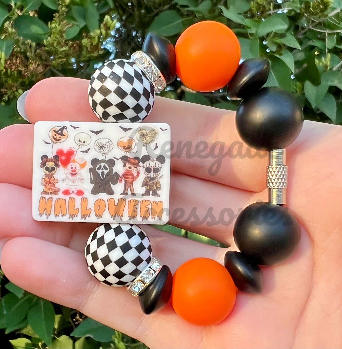 Silicone Charm - Halloween Mouse Ears Horror Characters