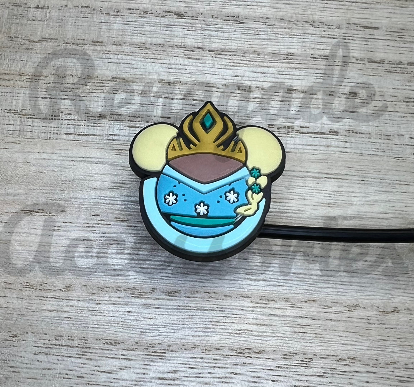 Straw Topper - Ice Princess Mouse Ears
