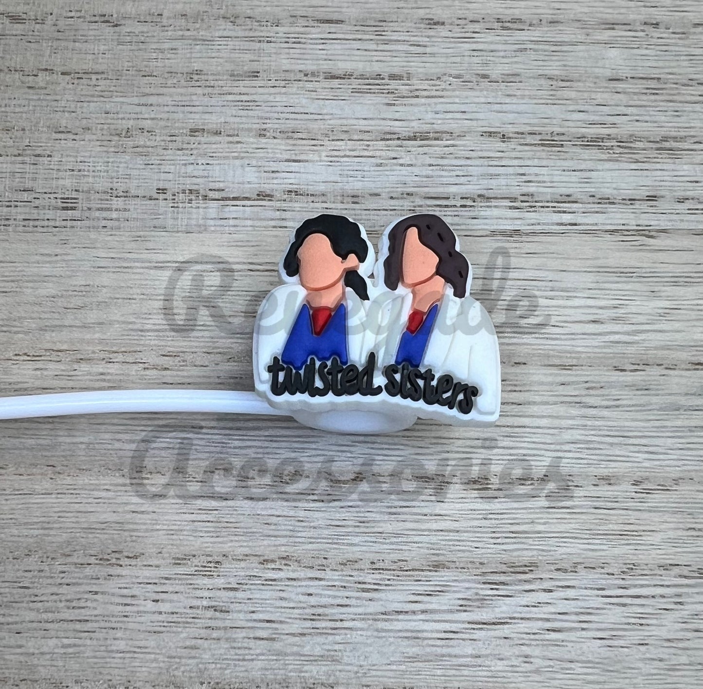 Straw Topper - Twisted Sisters - Greys