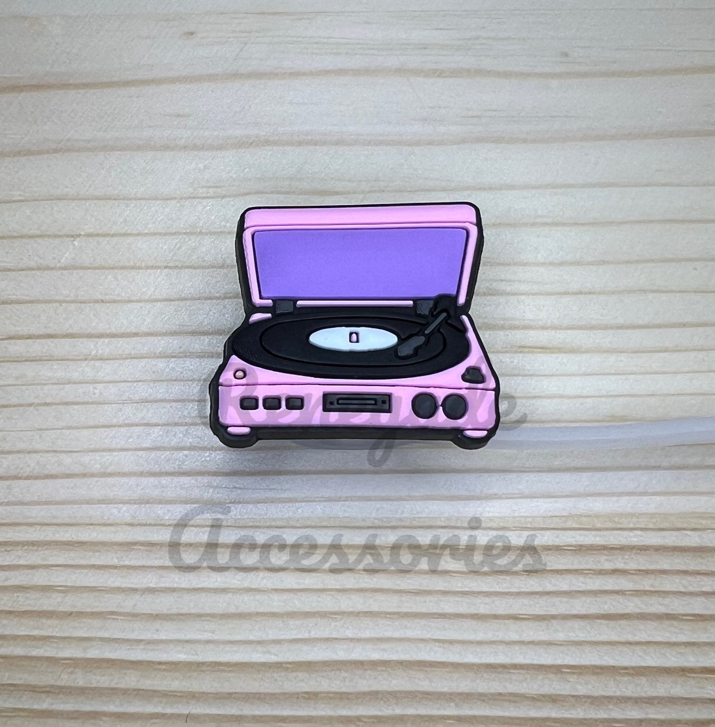 Straw Topper - Record Player