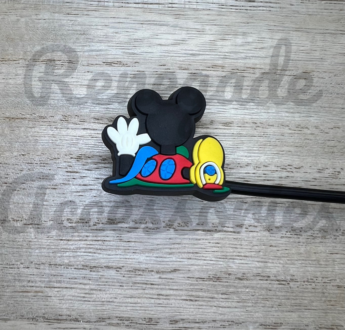 Straw Topper - Mouse Ears House