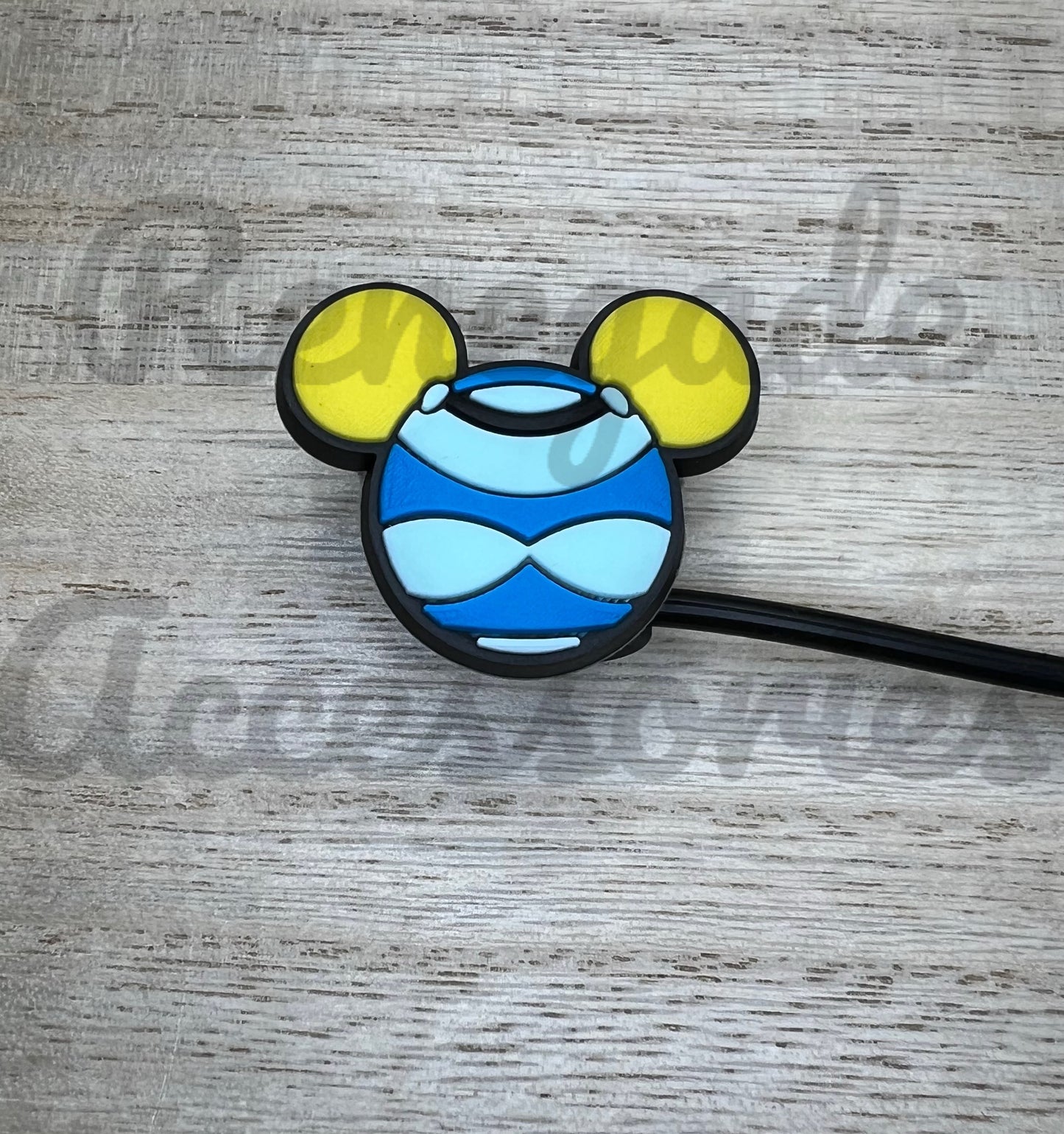 Straw Topper - Slipper Princess Mouse Ears