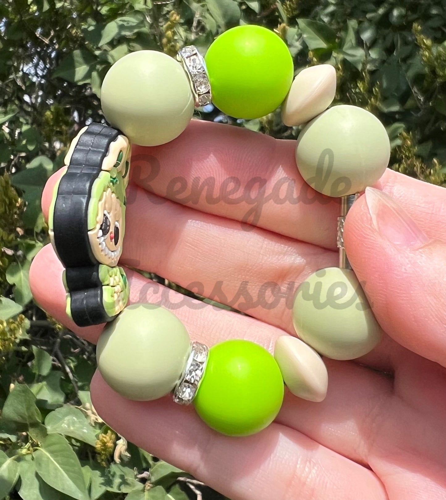 Silicone Charm - Bubu Green Monster