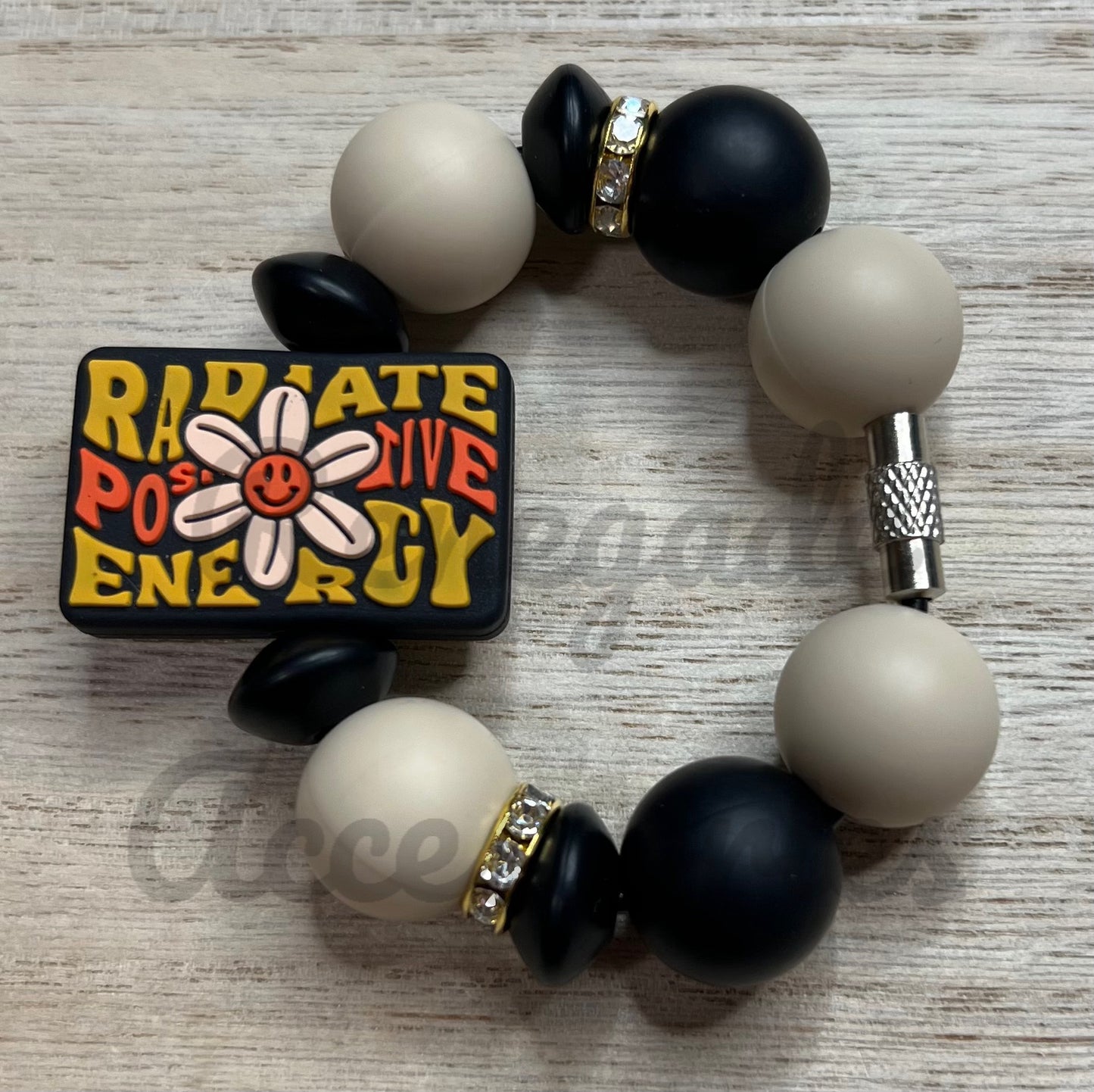 Silicone Charm - Radiate Positive Energy - Flowers