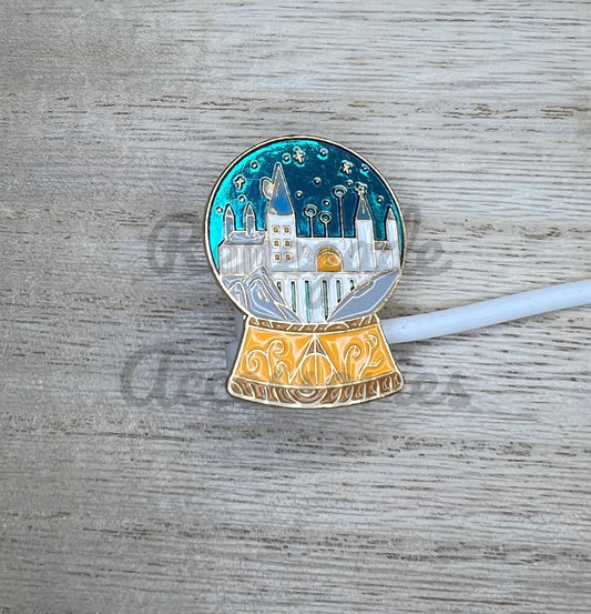 Straw Topper - Metal - HP Castle Globe