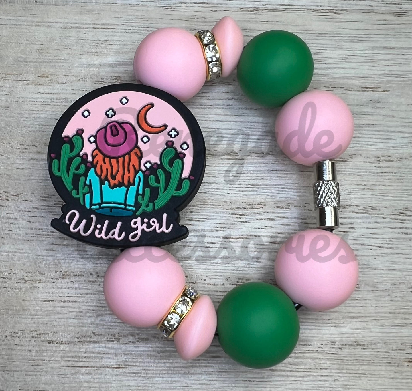 Silicone Charm - Wild Girl - Cactus