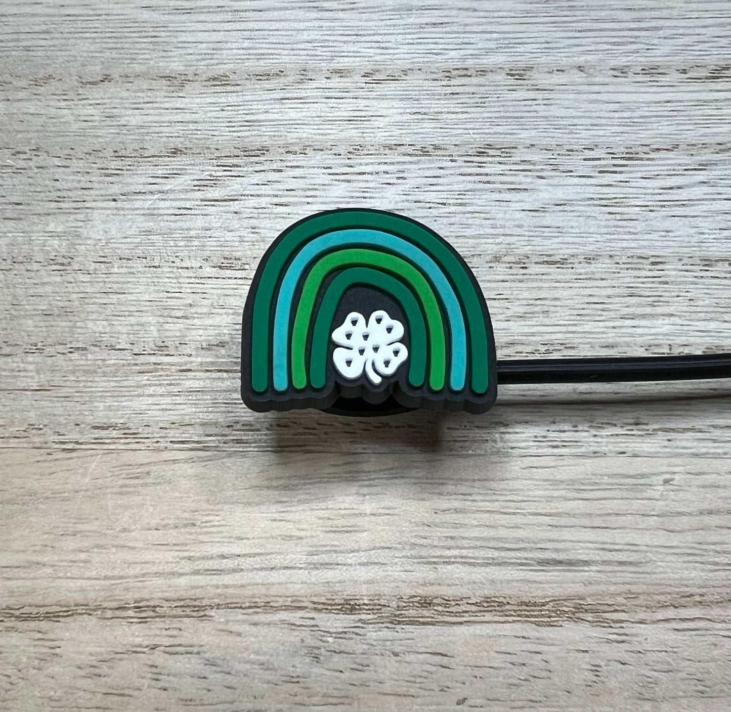 Straw Topper - Shamrock Rainbow