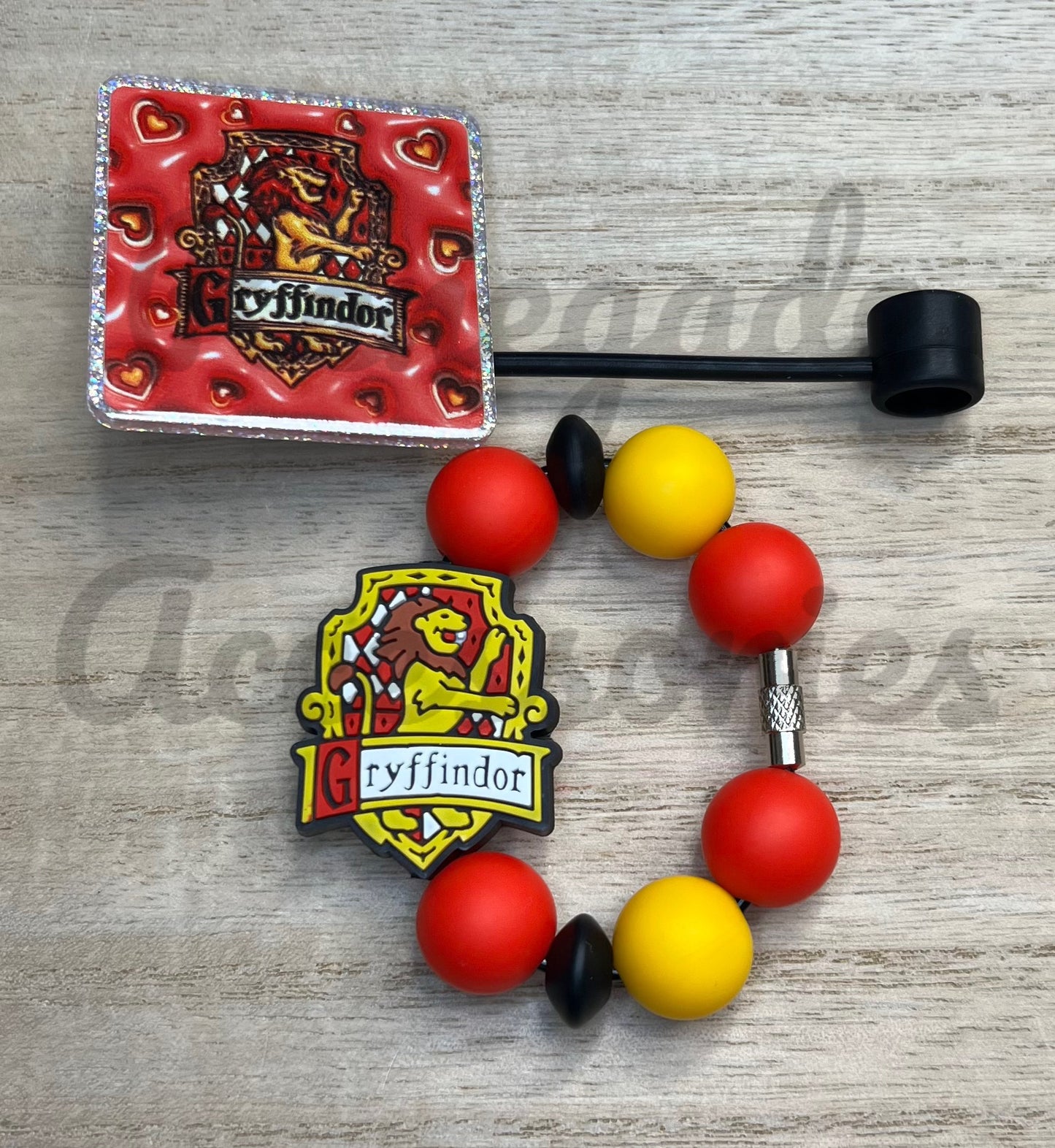 Silicone Charm & Topper SET - HP House Gryff