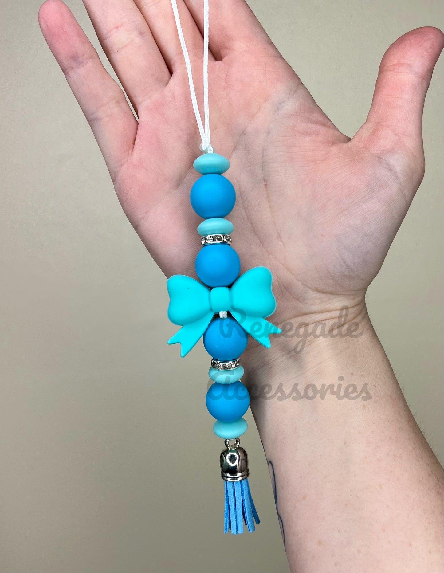 Silicone Charm - Enchanted Charms - Blue Bow - Wave